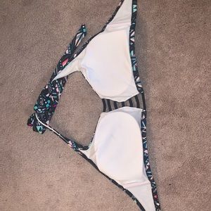Victoria’s Secret patterned bikini top